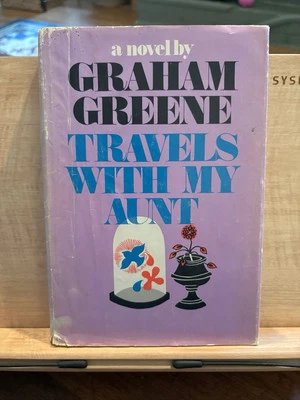 TRAVELS WITH MY AUNT by GRAHAM GREENE, 2nd? EDITION, 1970, DJ, HC - Image 1 of 4