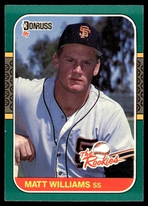 1987 Donruss The Rookies Matt Williams San Francisco Giants #45 - Picture 1 of 2