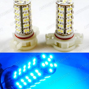 H16 Blue LED Bulbs 68-SMD Super Bright DRL Fog Lights 5202 5201 - Picture 1 of 1