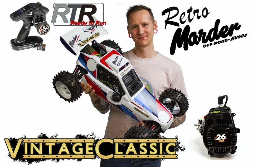 FG Marder 2022 Vintage-Classic mit 26 ccm Motor RTR - 6000c/2021, 1:6 RC-Car - Bild 1 von 1