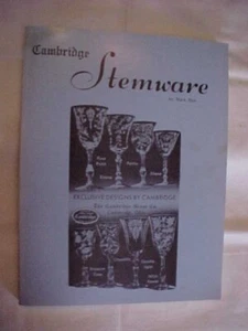 CAMBRIDGE STEMWARE by MARK A NYE; SIGNED, ANTIQUE GLASSWARE COLLECTIBLES (1985) - Picture 1 of 5