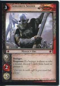 Lord Of The Rings CCG Card RotK 7.U278 Gorgoroth Soldier - Picture 1 of 1