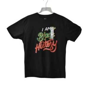 Camiseta I Am Black History Unisex XL 100% Algodón Negra Manga Corta Gráfica Camiseta - Imagen 1 de 4