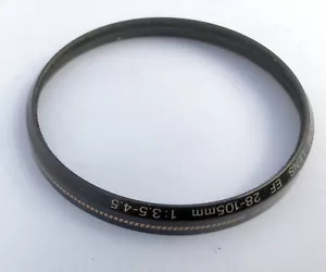 CANON EF 28-105mm 1:3.5-4.5 LENS FRONT NAME PLATE RING - replacement Part - Picture 1 of 2
