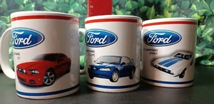 Ford Mustang Coffee Mugs LOT 3pc: 1999 Mustang Coupe 2014 GT 1972 Mustang Sprint - Picture 1 of 8