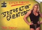 2002 FLEER WWE RAW VS SMACKDOWN CATCH FRASES TRISH STRATUS 7 z 15 CP