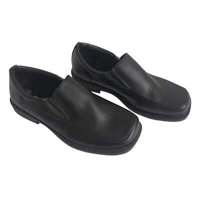 NEW SmartFit Toddler Boys Square Toe Dress Shoes Black Size 1.5 - Image 1 of 4