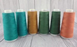 Vintage Maxi Lock Thread American & Efird, Inc Lot Of 6 USED - Picture 1 of 3