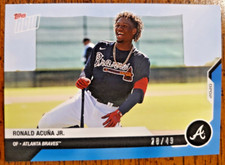 2020 Topps Now Road to Opening Day Blue /49 Ronald Acuna Jr. #OD-226 Braves RTOD