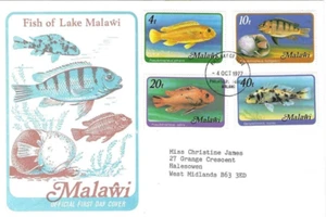 Malawi  Comm/FDC  - Fish of Lake Malawi  - 1977  (CW183) - Picture 1 of 1