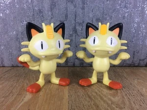 x2 McDonalds Happy Meal Toy 2018 UK Pokemon Figure Meowth - Picture 1 of 2