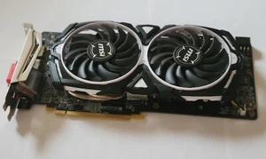 8GB MSI Radeon RX580 Armor OC Factory Over Clocked GDDR5 GPU Warranty Refurbish - Picture 1 of 11
