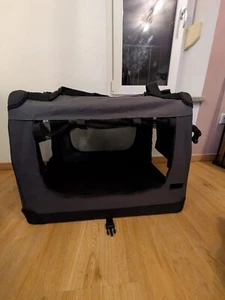 Hundetransportbox L 70cm x B 50cm x H 50cm feste Stäbe m. Tragegriff - Bild 1 von 8