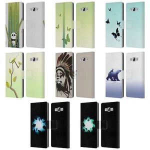 ALYN SPILLER ANIMAL ART LEATHER BOOK WALLET CASE COVER FOR SAMSUNG PHONES 3 - Picture 1 of 14