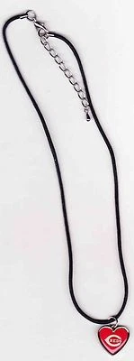 Cincinnati Reds Officially Licensed Heart Necklace by Amincousa 16-18" long - Image 1 of 2