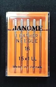 Genuine Janome Needle "Leather" Size: #16/100 5/Pack - Picture 1 of 1