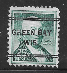 Wisconsin Precancels - Green Bay 243 - 25c Liberty DLE - Picture 1 of 1