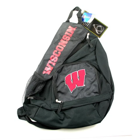 NCAA Wisconsin Sideswipe Sling Backpack Cover