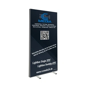 Lightbox display striscione fiera alternativa illuminata per banner rollup standard - Foto 1 di 30