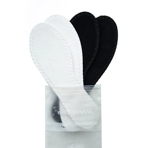 HappyStep Baumwollfrottee Barfußeinlegesohlen - Go Sockless im Sommer (1 schwarz&1 weiß) - Bild 1 von 11