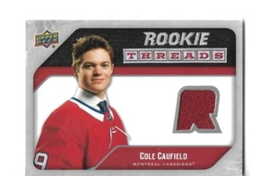 Maglia COLE CAUFIELD 2021-22 Upper Deck Serie 2 Rookie Threads RT-CC - Foto 1 di 2
