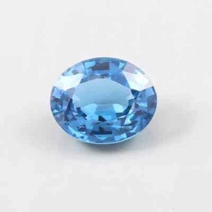 AAA Naturale Brasile Blu Paraiba Tormalina Sciolta Ovale Gemma Taglio 15x12 MM. - Foto 1 di 6