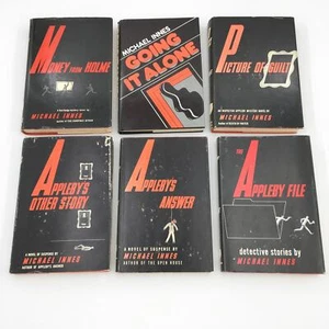 Set of 6 first edition Mystery Novels by Michael Innes Matching Covers Abbleby - Imagen 1 de 10
