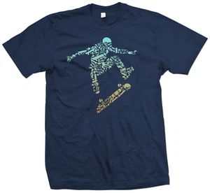 Skater T Shirt - Skateboarding T Shirt - Skateboard Shirt - 3 colour options - Picture 1 of 4