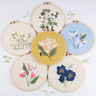 Flower Pattern Cross Stitch Kit 20CM Embroidered Hoops​ DIY Material Accessories