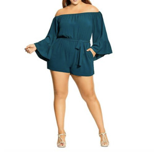 green romper women