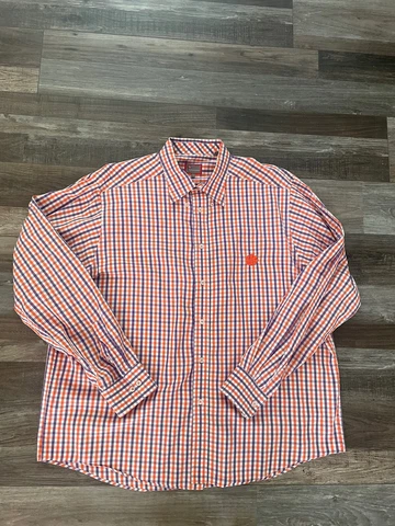 Pennington Bailes Mens XL Clemson Tigers Long Sleeve Button Up Collared Shirt Cover