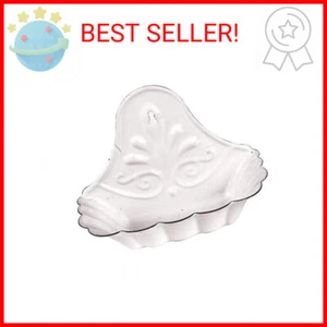 Creative Co-Op White Enameled Metal Soap Dish, Hangs or Sits - Picture 1 of 2