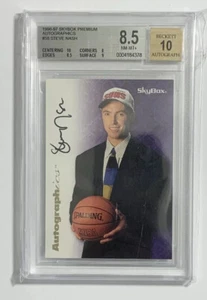 Skybox 1996 autocontrol autográficos BGS 8,5 con 10 auto Steve Nash raro poco pop - Imagen 1 de 2