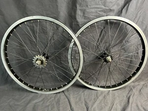 Redline 20 inch Wheel Set KK hubs Freewheel Mid Old School BMX Alex Rims - Picture 1 of 10