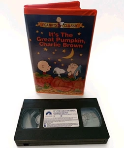 Hallowe'en Great Pumpkin Charlie Brown VHS Snoopy Clamshell Peanuts Classic - Imagen 1 de 12