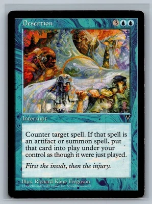 Magic The Gathering Visions Desertion MTG TCG CCG - Image 1 of 2