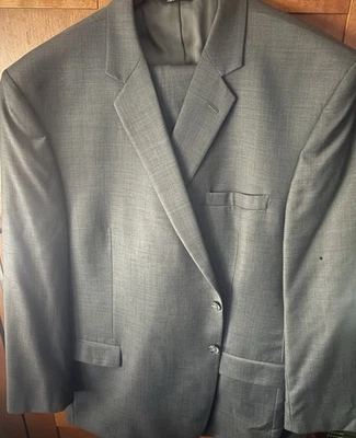 Traje de viajero Jos a Banks para hombre, gris, talla 54 largo, 100 % lana Foto 1 de 4