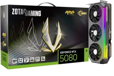 Grafikkarte ZOTAC GAMING GeForce RTX 5080 AMP EXTREME INFINITY - 16GB GDDR7, HDM - Bild 1 von 4