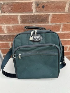 Antler Flight Cabin Case Shoulder Travel Bag Carry On Hand Luggage Green Vintage - Picture 1 of 12