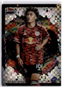 Julian Hall 2024 Topps Finest MLS Checkboard Refractor Rare #212 NY Red Bulls - Picture 1 of 2