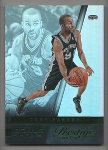 2014-15 Prestige Basketball Bonus Shots Green #43 Tony Parker 5/5