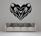 Wall Room Decor Art Vinyl Sticker Mural Decal Heart Abstraction Tribal Vy394