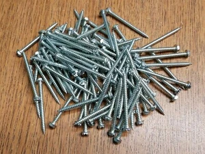 Zip Screws 8 x 2" Self-Piercing Hex Washer Head Sheet Metal -100 Pc. - Bild 1 von 2