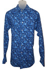Cremieux Long Sleeve Shirt TALL LT Stretch Blue Floral Pattern NWT (DC805)