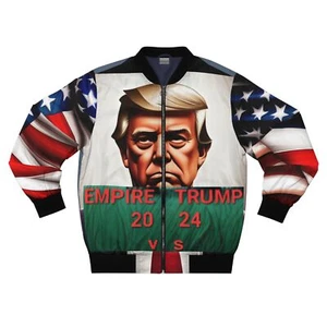 Trump vs Biden Men's Bomber Jacket (AOP) - Picture 1 of 37