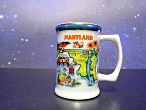 Maryland Souvenir Shot Glass Stein Mug Roughly 2.5" x 2.5" - Picture 1 of 6
