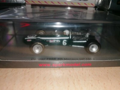 Spark 1/43 Cooper T86B #6 4th Monaco GP1968 L. Scarfiotti S6983 - Immagine 1 di 2