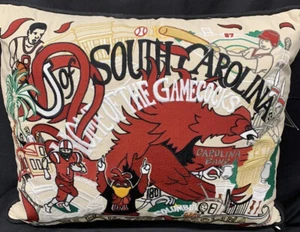 Cat Studio University of South Carolina Gamecocks Embroidered Pillow 20”x20” - Picture 1 of 10
