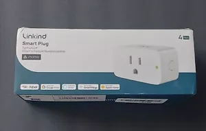 4 Pack Matter Smart Plug Works with Apple Home Siri Alexa Google Home 15A Wi-Fi - Picture 1 of 9