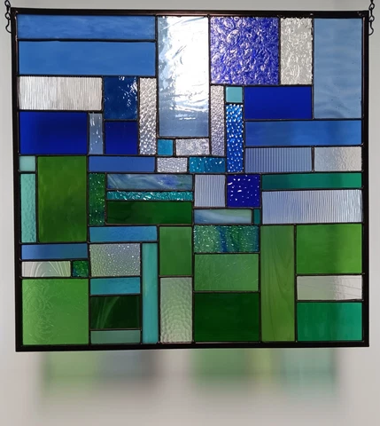 Flipside -Stained Glass Window Panel-20 1/2" x 19 1/2" HDMA-US Cover
